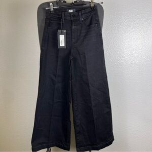 PAIGE Frankie Women’s Black Wide-Leg Trousers Pants Size 23